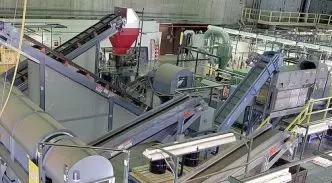 Inside a Recycling Plant