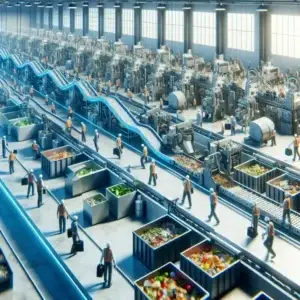 An AI visualisation of future recycling.