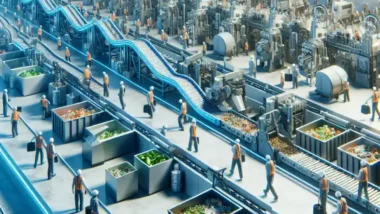 An AI visualisation of future recycling.